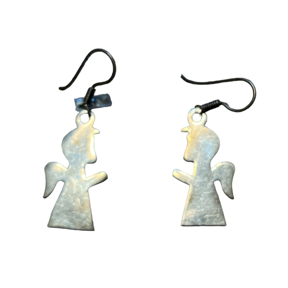 Sterling Silver Angel Earrings